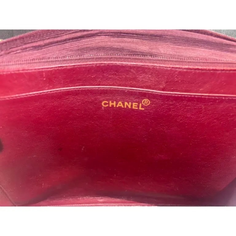 Authentic CHANEL black jumbo XL CC classic Lambskin shoulder bag - Picture 9 of 15